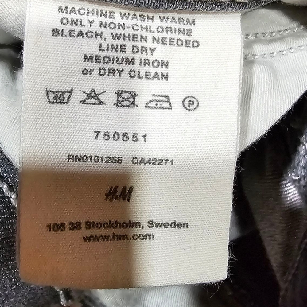 Women's H&M Gray Denim Jeans Size‎ 28 - Picture 8 of 9